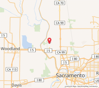 Map of SMF - Sacramento International Airport, California