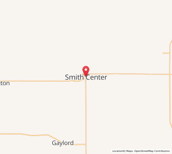 Map of Smith Center, Kansas