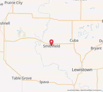 Map of Smithfield, Illinois