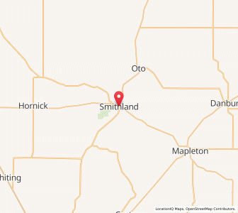 Map of Smithland, Iowa