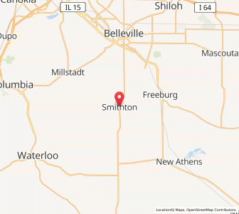 Map of Smithton, Illinois