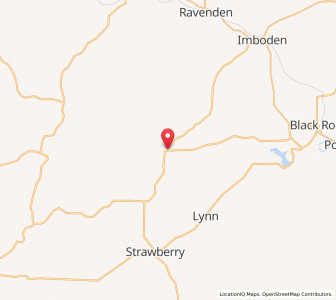 Map of Smithville, Arkansas