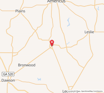 Map of Smithville, Georgia