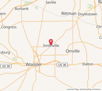 Map of Smithville, Ohio
