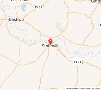 Map of Smithville, Texas