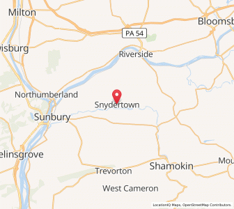 Map of Snydertown, Pennsylvania