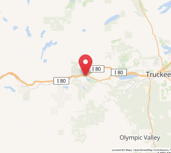 Map of Soda Springs, California
