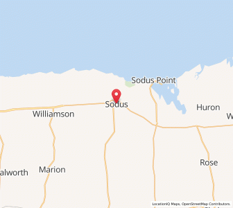 Map of Sodus, New York