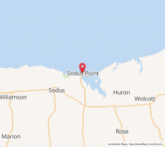 Map of Sodus Point, New York