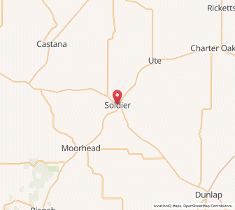 Map of Soldier, Iowa