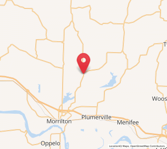 Map of Solgohachia, Arkansas