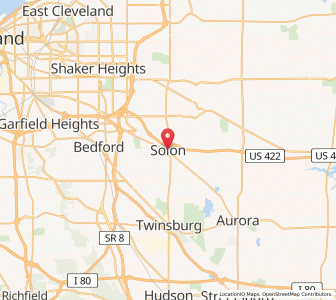 Map of Solon, Ohio