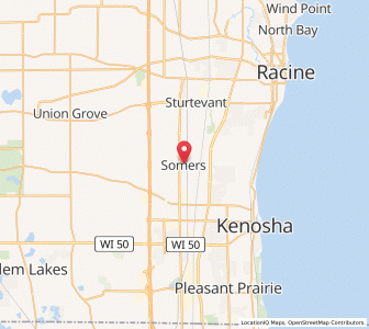 Map of Somers, Wisconsin