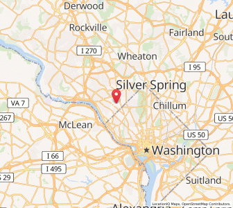 Map of Somerset, Maryland