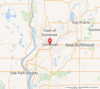 Map of Somerset, Wisconsin