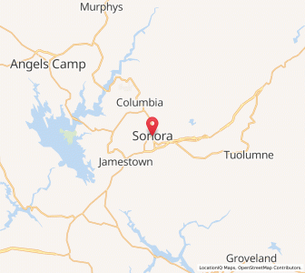Map of Sonora, California