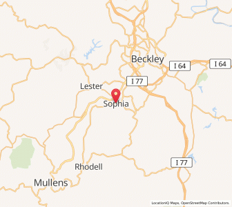 Map of Sophia, West Virginia