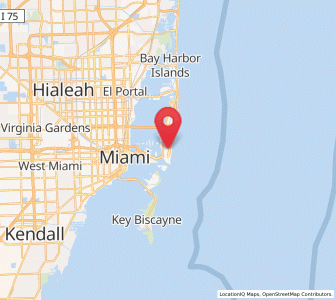 Map of South Beach, Florida