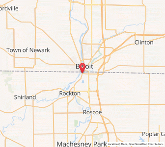 Map of South Beloit, Illinois