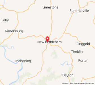 Map of South Bethlehem, Pennsylvania