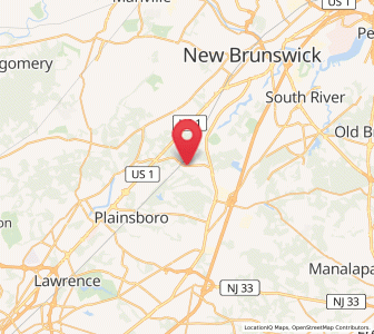 Map of South Brunswick, New Jersey