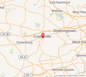Map of South Coatesville, Pennsylvania