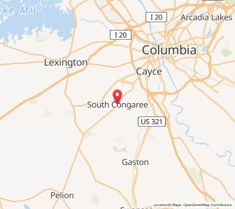 Map of South Congaree, South Carolina