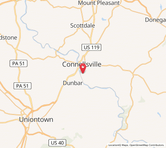 Map of South Connellsville, Pennsylvania