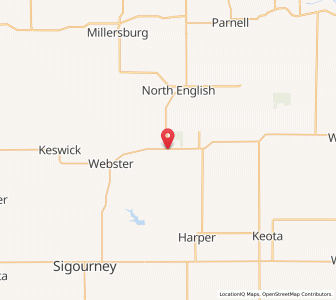 Map of South English, Iowa