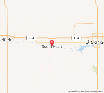 Map of South Heart, North Dakota