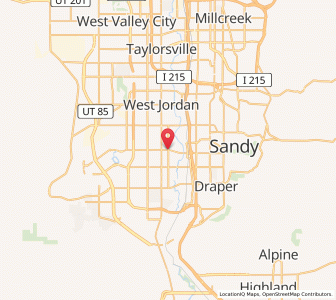 Map of South Jordan, Utah