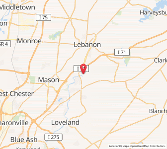 Map of South Lebanon, Ohio