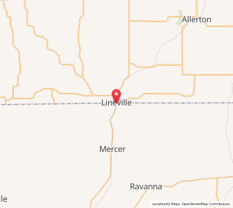 Map of South Lineville, Missouri
