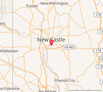 Map of South New Castle, Pennsylvania