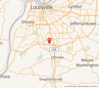 Map of South Park View, Kentucky