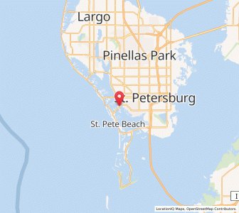 Map of South Pasadena, Florida