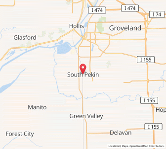 Map of South Pekin, Illinois