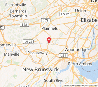 Map of South Plainfield, New Jersey