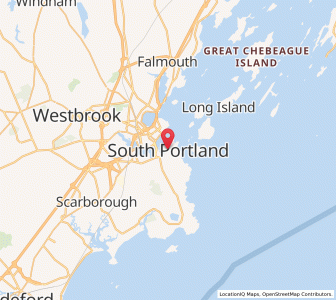 Map of South Portland, Maine