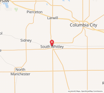 Map of South Whitley, Indiana
