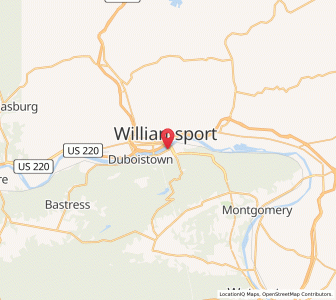 Map of South Williamsport, Pennsylvania