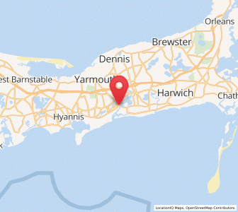 Map of South Yarmouth, Massachusetts