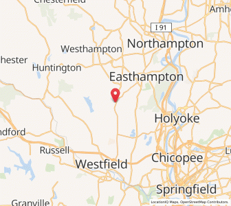 Map of Southampton, Massachusetts