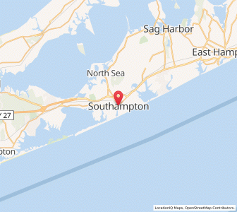 Map of Southampton, New York