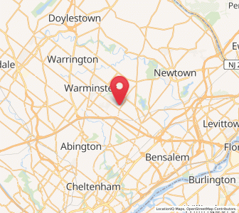 Map of Southampton, Pennsylvania