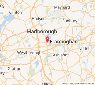 Map of Southborough, Massachusetts