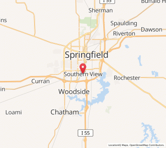 Map of Southern View, Illinois