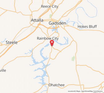 Map of Southside, Alabama