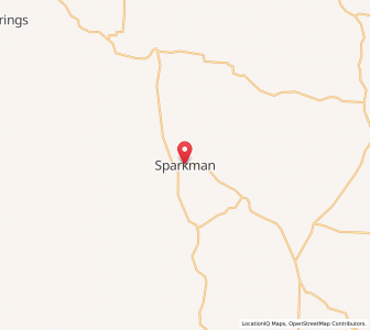 Map of Sparkman, Arkansas