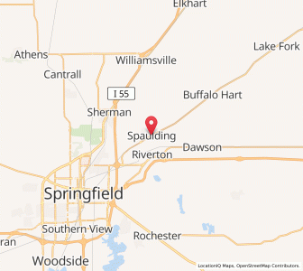Map of Spaulding, Illinois